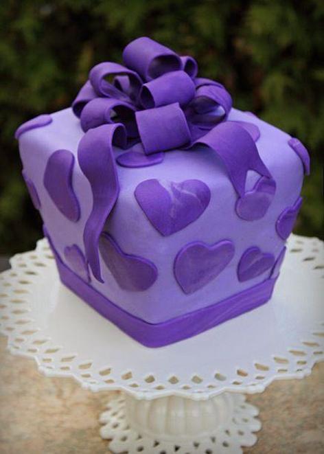 purple cake for birthday