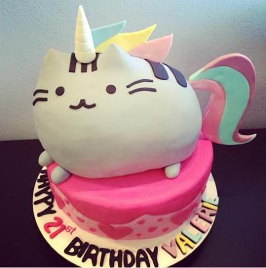 pusheen birthday cake