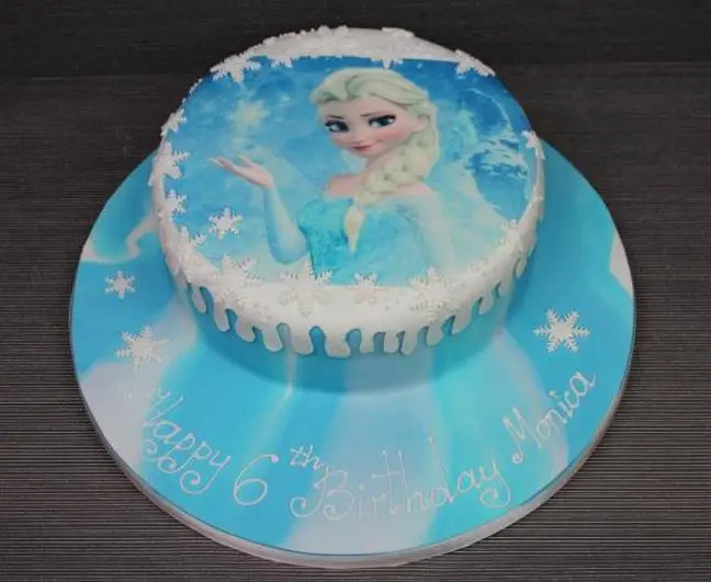 queen elsa birthday cake