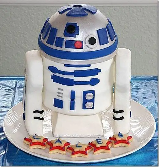 r2d2 birthday cake