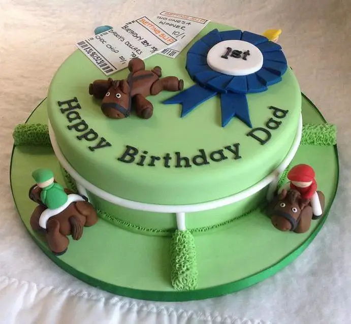 race horse birthday cake