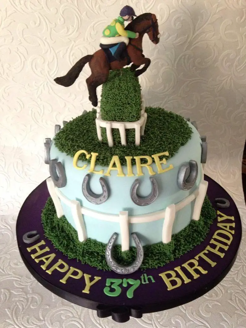 race horse birthday cake
