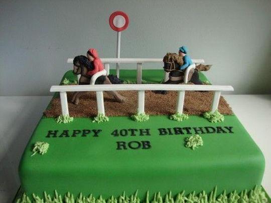 race horse birthday cake