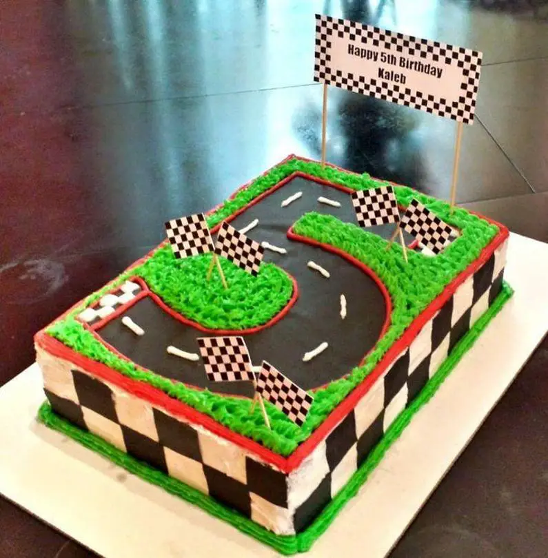 racecar birthday cake