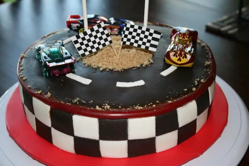 racing birthday cake