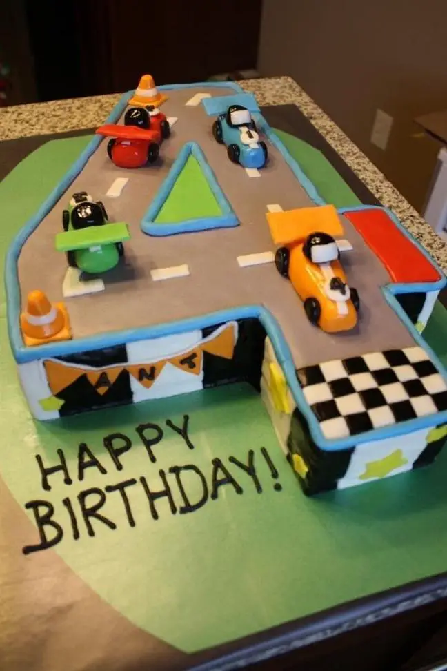 racing car birthday cakes