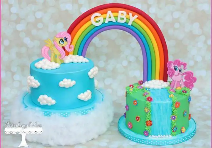 rainbow birthday cakes for girls