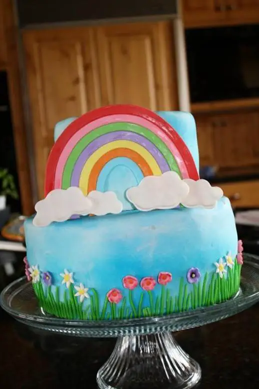 rainbow birthday cakes for kids