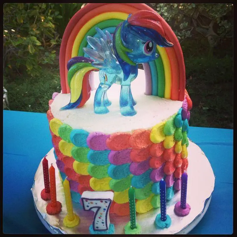 rainbow dash birthday cakes