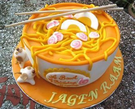 ramen birthday cake