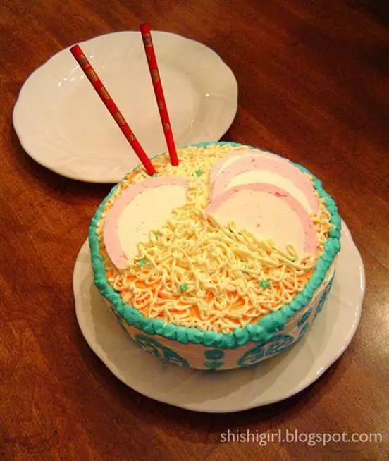 ramen birthday cake