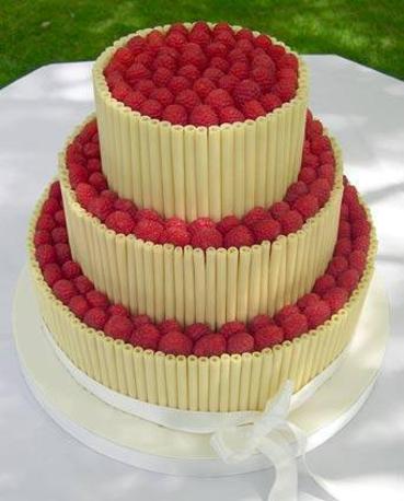 raspberry and white chocolate birthday cake