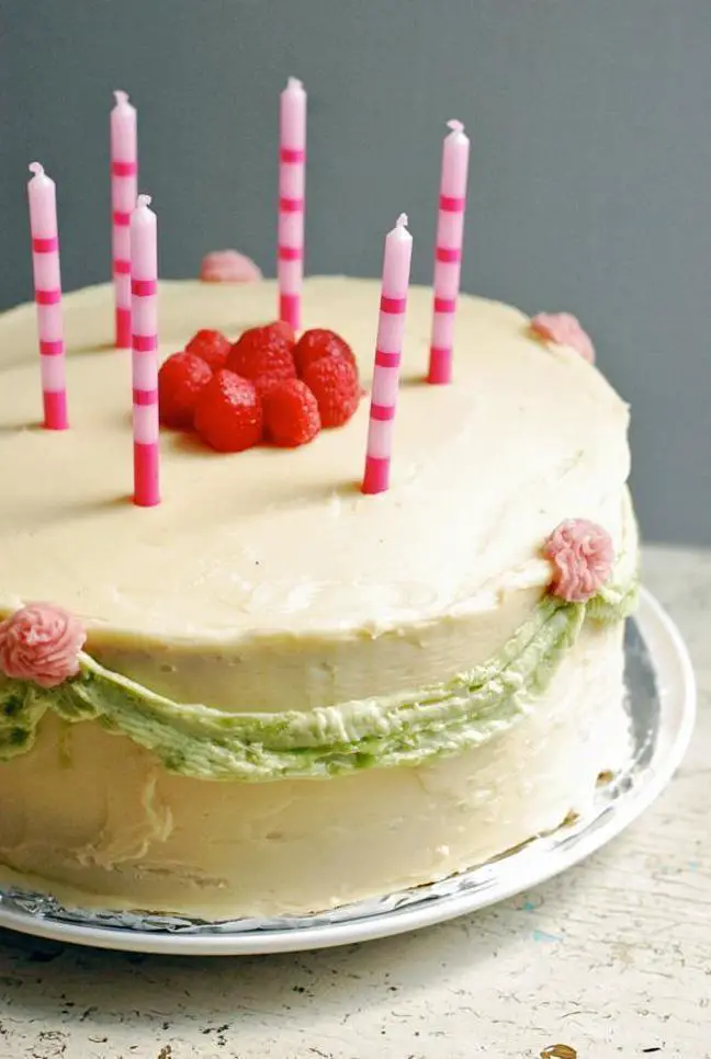 raspberry birthday cake