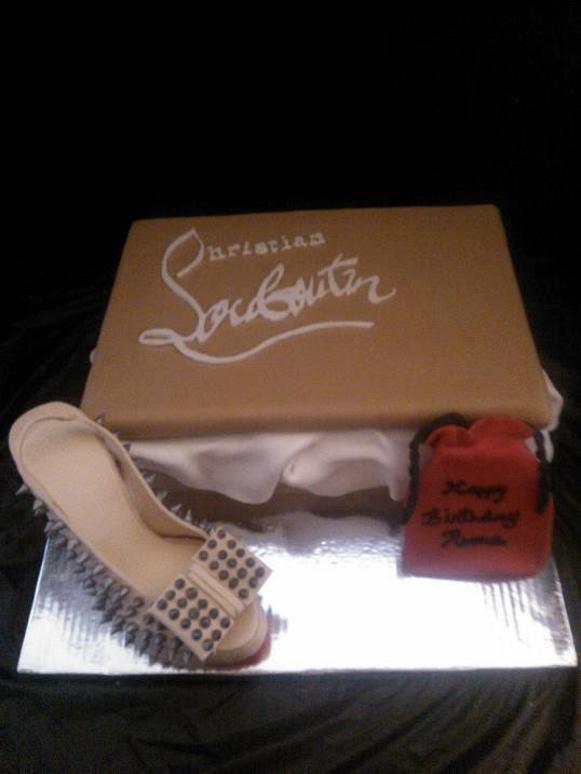 red bottom shoes birthday cake