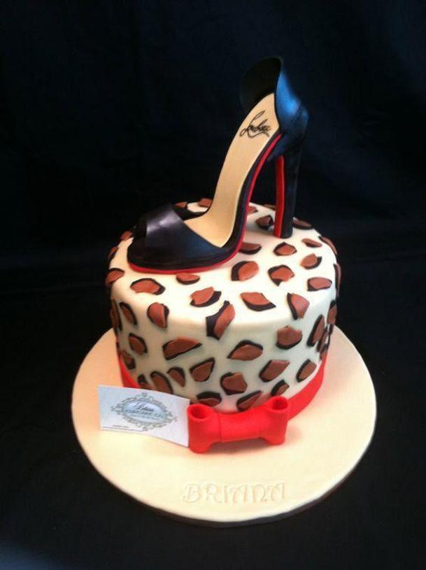 red bottom shoes birthday cake