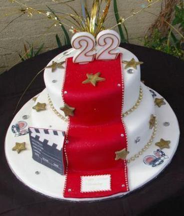 red carpet birthday cake