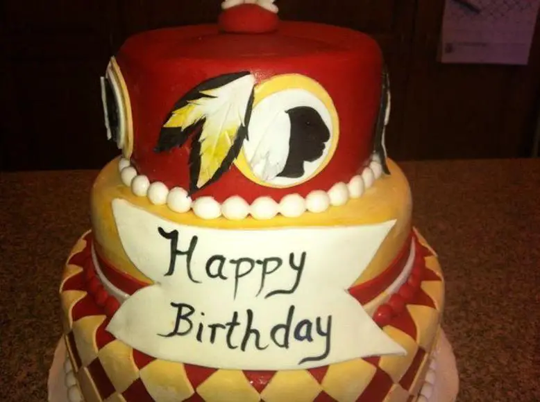 redskins birthday cake