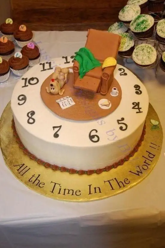 retirement birthday cake ideas