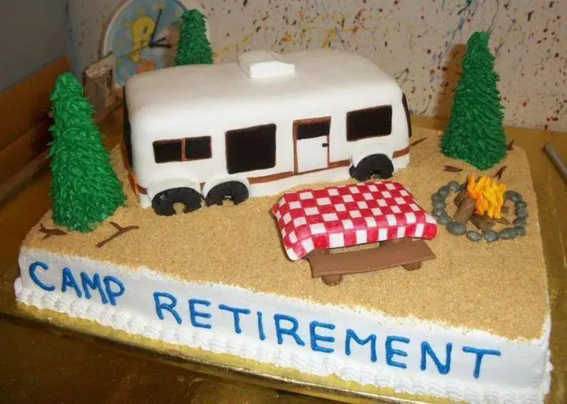 retirement birthday cake ideas