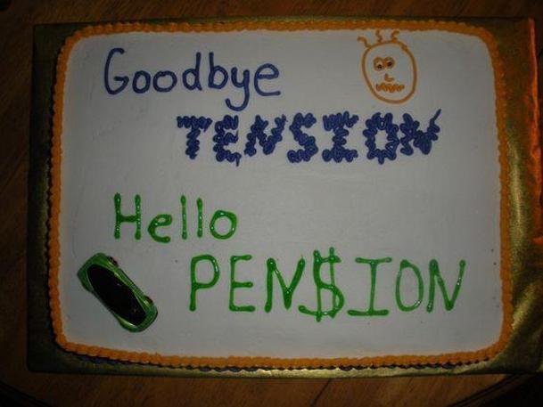 retirement birthday cake ideas