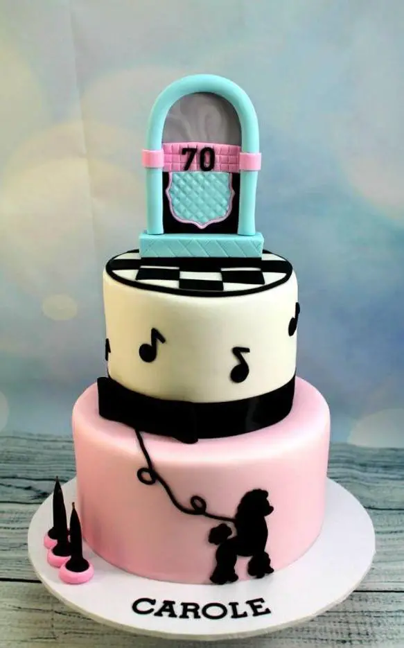 rock and roll birthday cakes