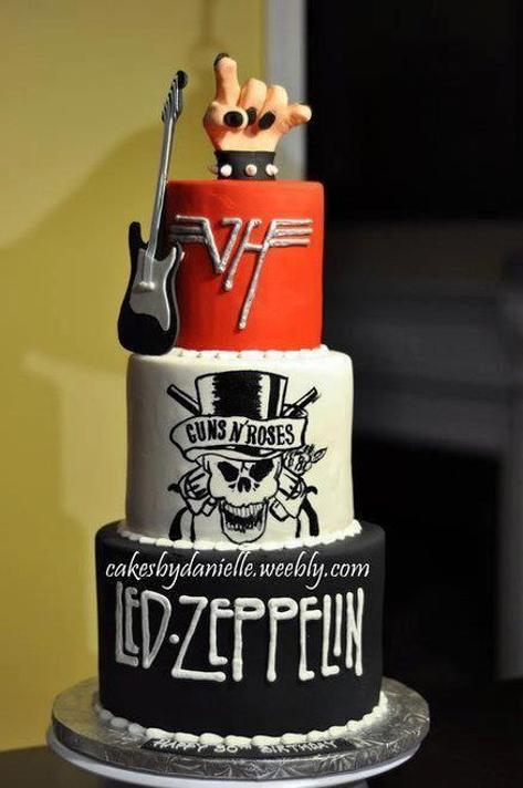 rock and roll birthday cakes