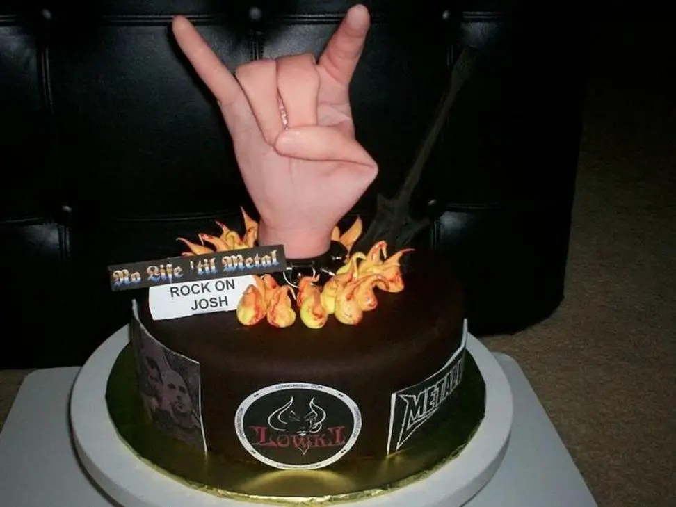 rock birthday cake
