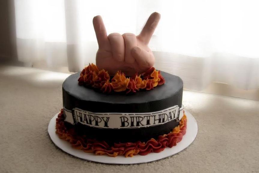 rock birthday cakes