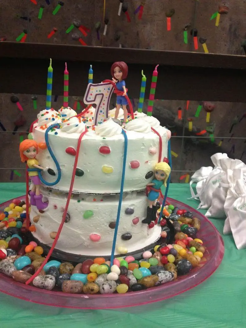 rock climbing birthday cake