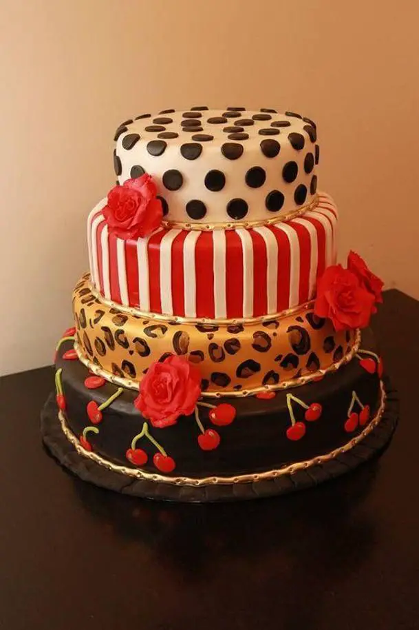 rockabilly birthday cake