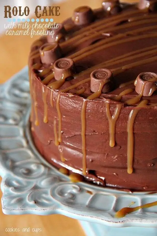 rolo birthday cake