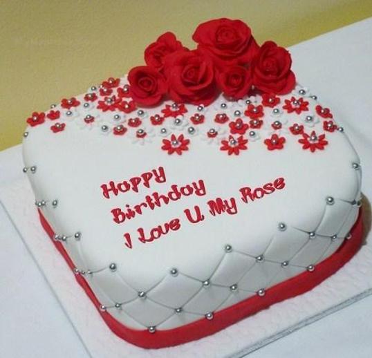 romantic birthday cake designs
