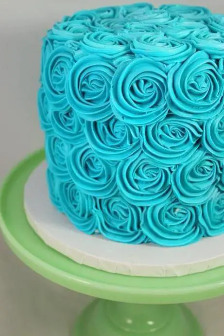 rosette birthday cake