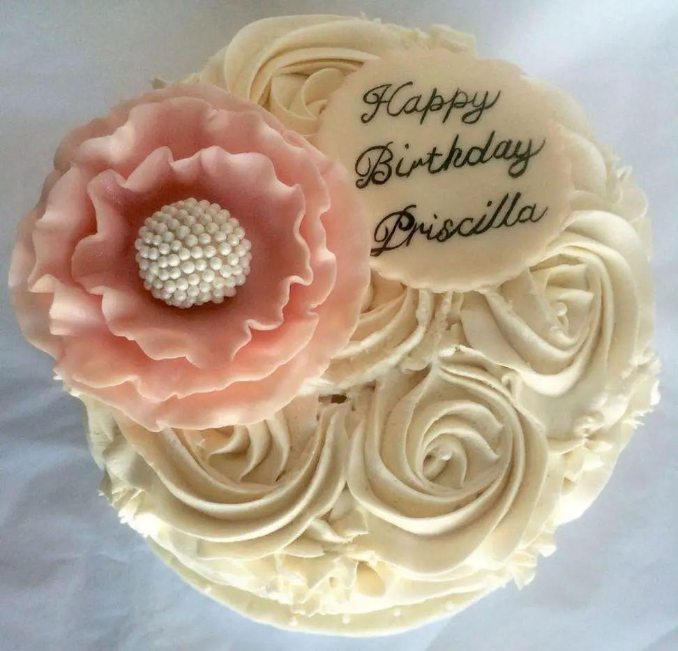 rosette birthday cake