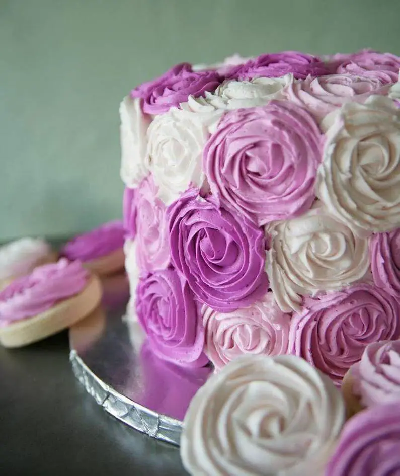 rosette birthday cake