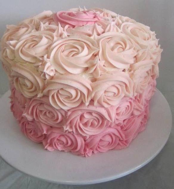 rosette birthday cake