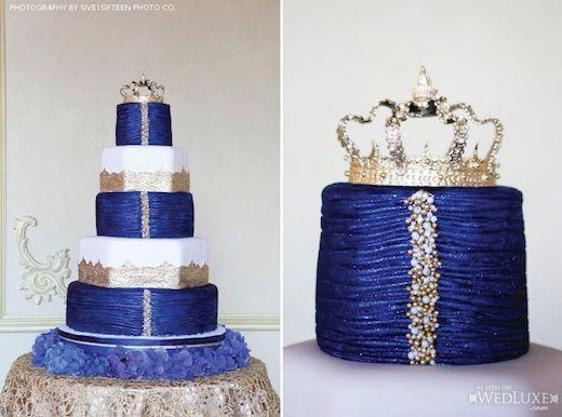 royal blue birthday cakes