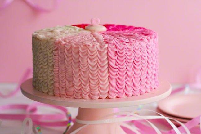 ruffle birthday cakes