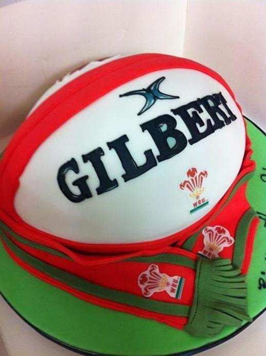 rugby birthday cake