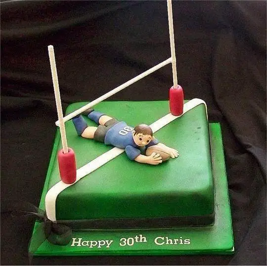 rugby league birthday cakes