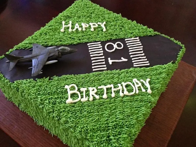 runway birthday cake