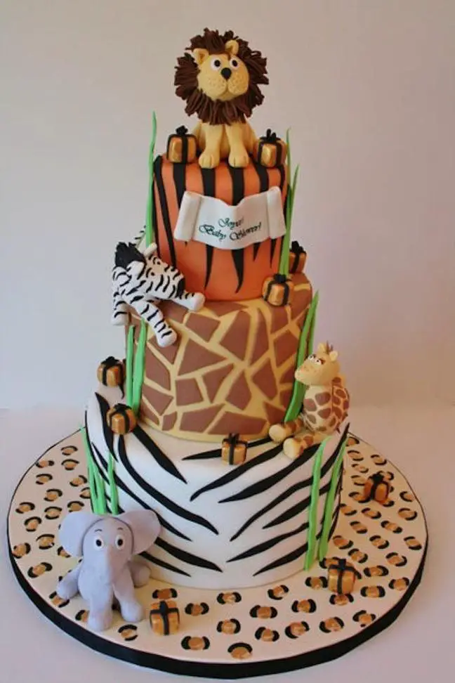 safari themed birthday cakes