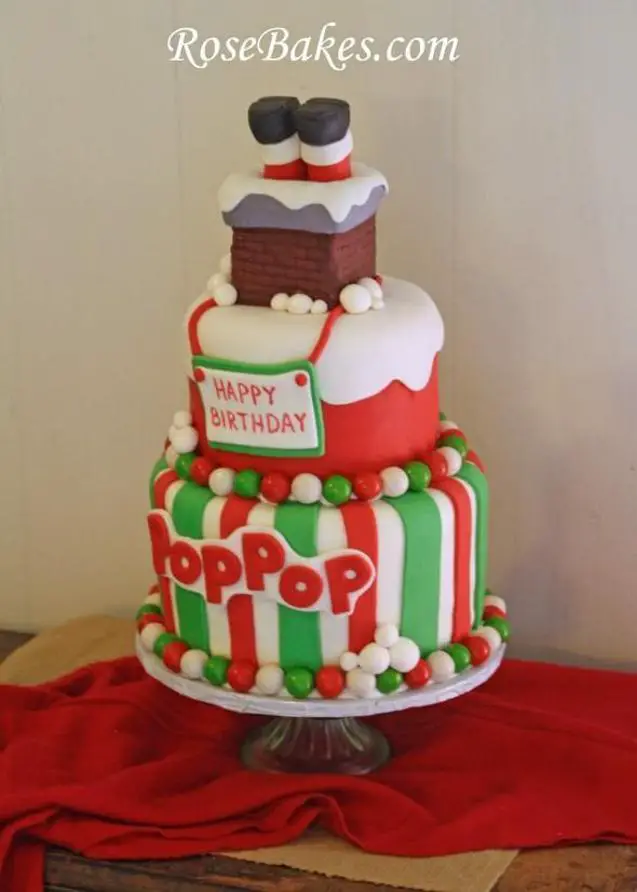 santa birthday cake
