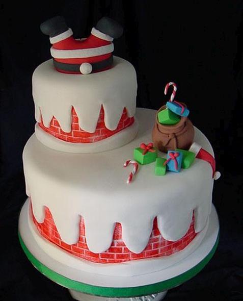 santa birthday cake