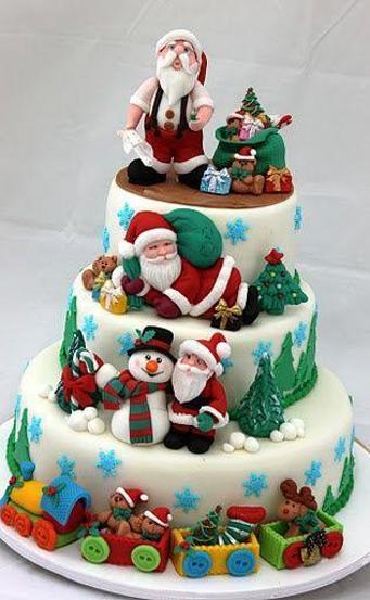 santa birthday cake
