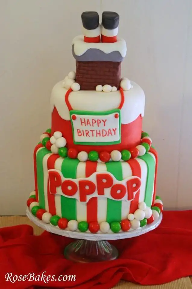 santa birthday cake
