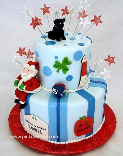 santa birthday cake