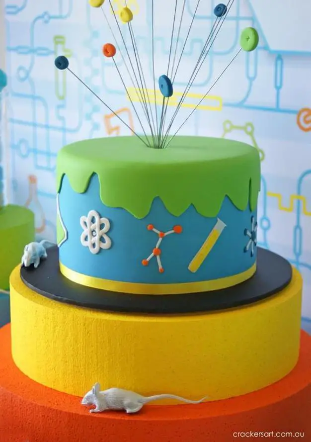 science themed birthday cakes