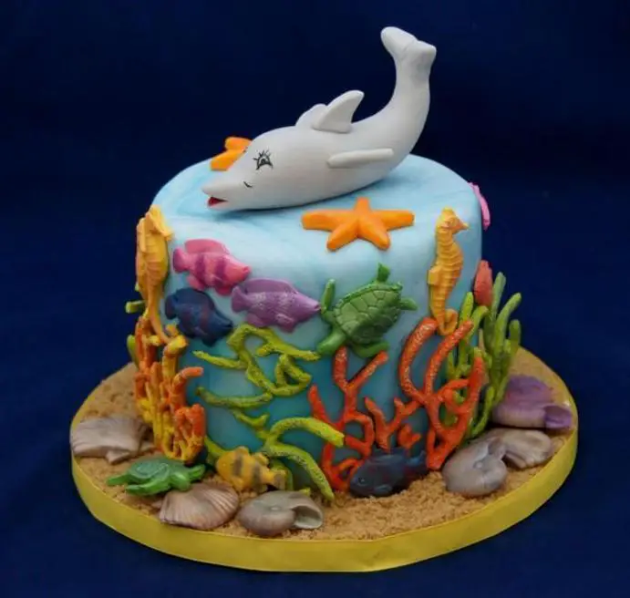 sea life birthday cake