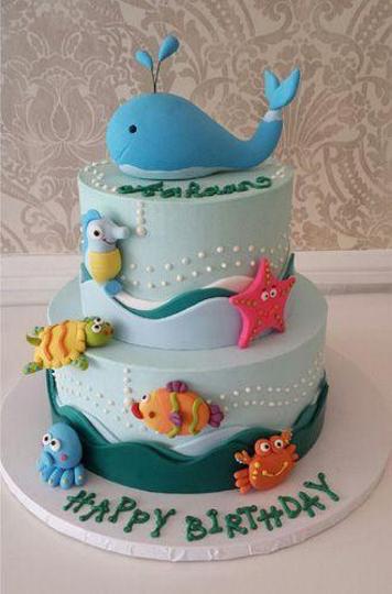 sea themed birthday cakes
